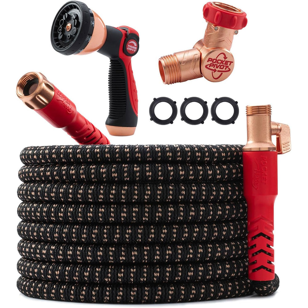 100FT Pocket Hose Copper Head