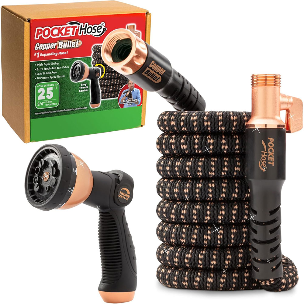 25FT Pocket Hose Copper Bullet